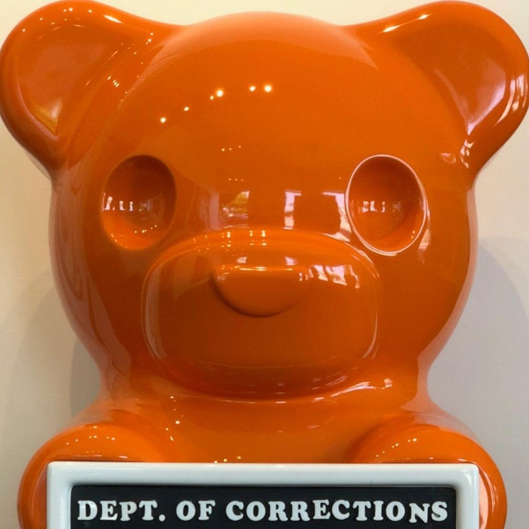 Whisbe 4 Foot Orange Vandal Gummy Bear, Sculpture For Sale at 1stdibs