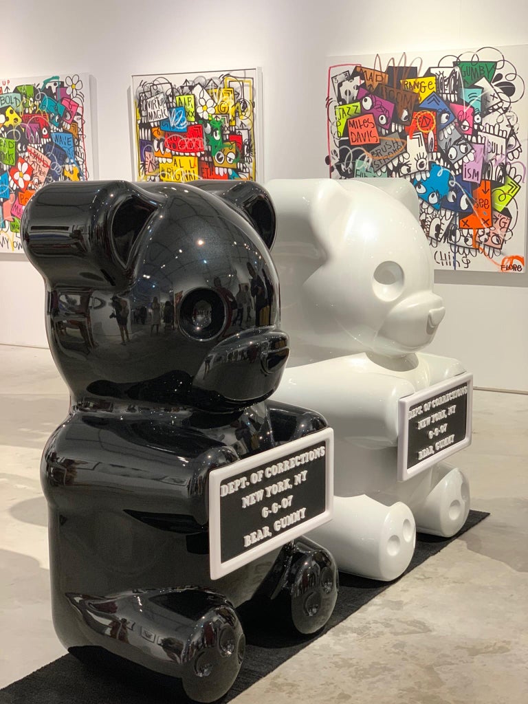 Whisbe 4 Foot Pearlescent White Vandal Gummy Bear For Sale at 1stdibs