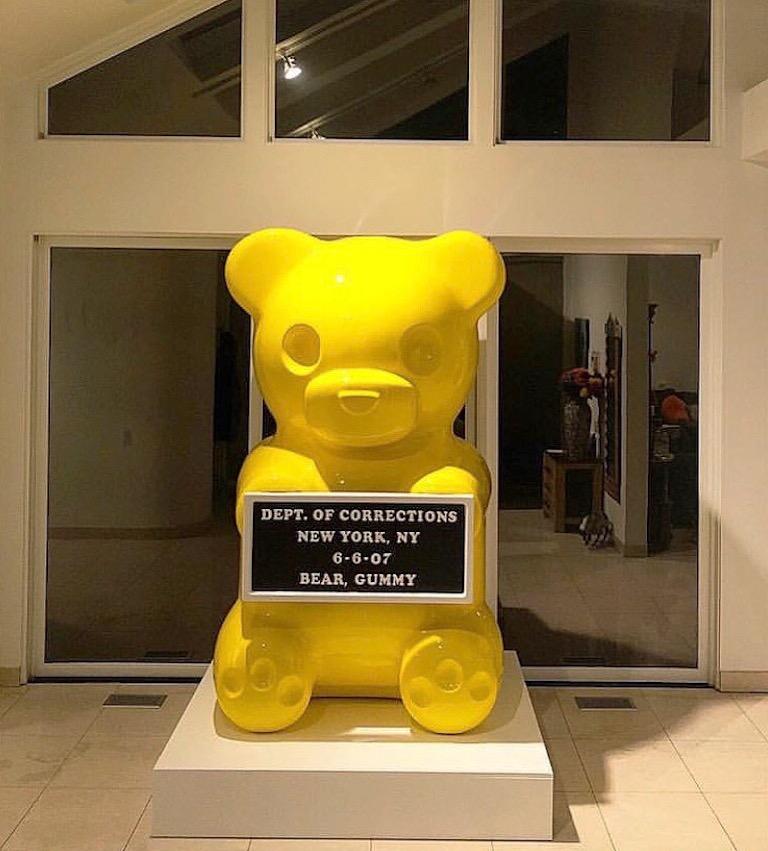 Whisbe 4 Foot Yellow Vandal Gummy Bear, Sculpture For Sale at 1stdibs