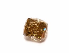Whiskey 1.03ct Natural Loose Real Fancy Brown Diamond Cushion Cut SI1 GIA