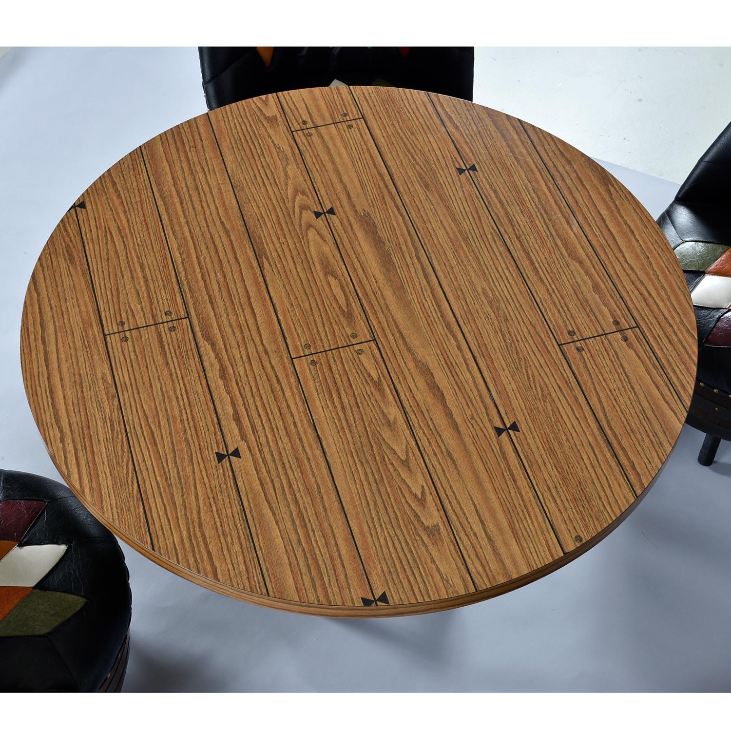 Whiskey Barrel Gaming-Tisch von Brothers Furniture (Rustikal) im Angebot