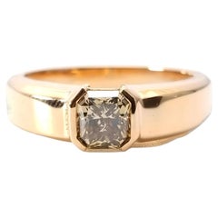 Whiskey Diamond - Men's Unisex Ring 1.03ct Natural Fancy Brown GIA 18K Pink Gold