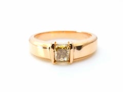 Whiskey Diamond - VS1 Men's Unisex Ring 1.00ct Natural Fancy Brown GIA 18K Gold