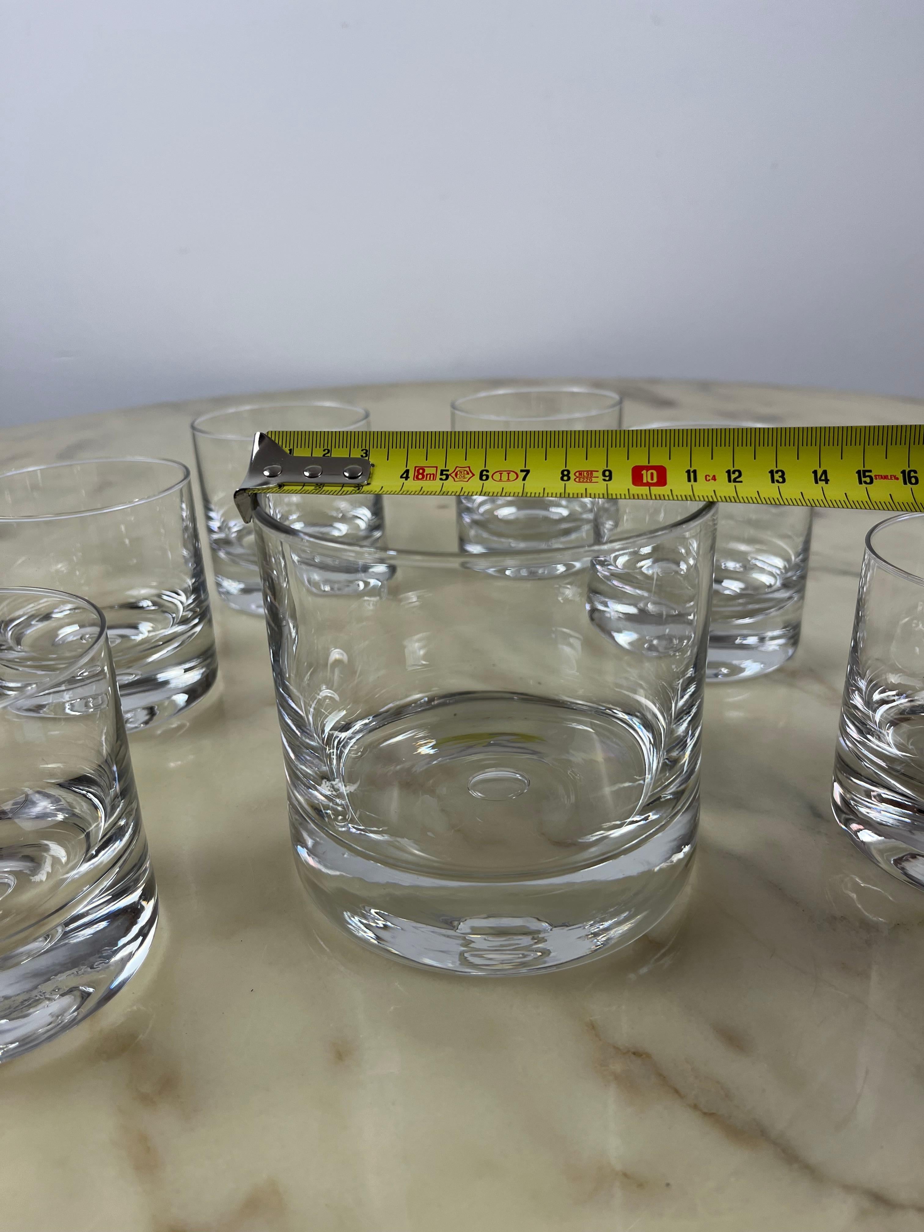 Whiskey Set of Six, Lead Crystal, Italy, 1980s 3