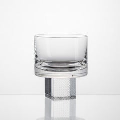 Whisky Cube Glass Set, Hand-Blown Czech Glass, by Lukáš Houdek - Clear