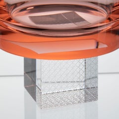 Whisky Cube Glass Set, Hand-Blown Czech Glass, by Lukáš Houdek - Suede Pink