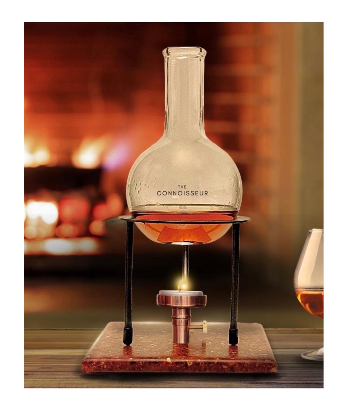 Schoolhouse Brandy/Whisky Warmer. For Sale