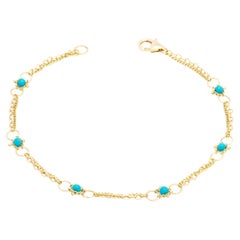 Whisper Chain Bracelet in Turquoise