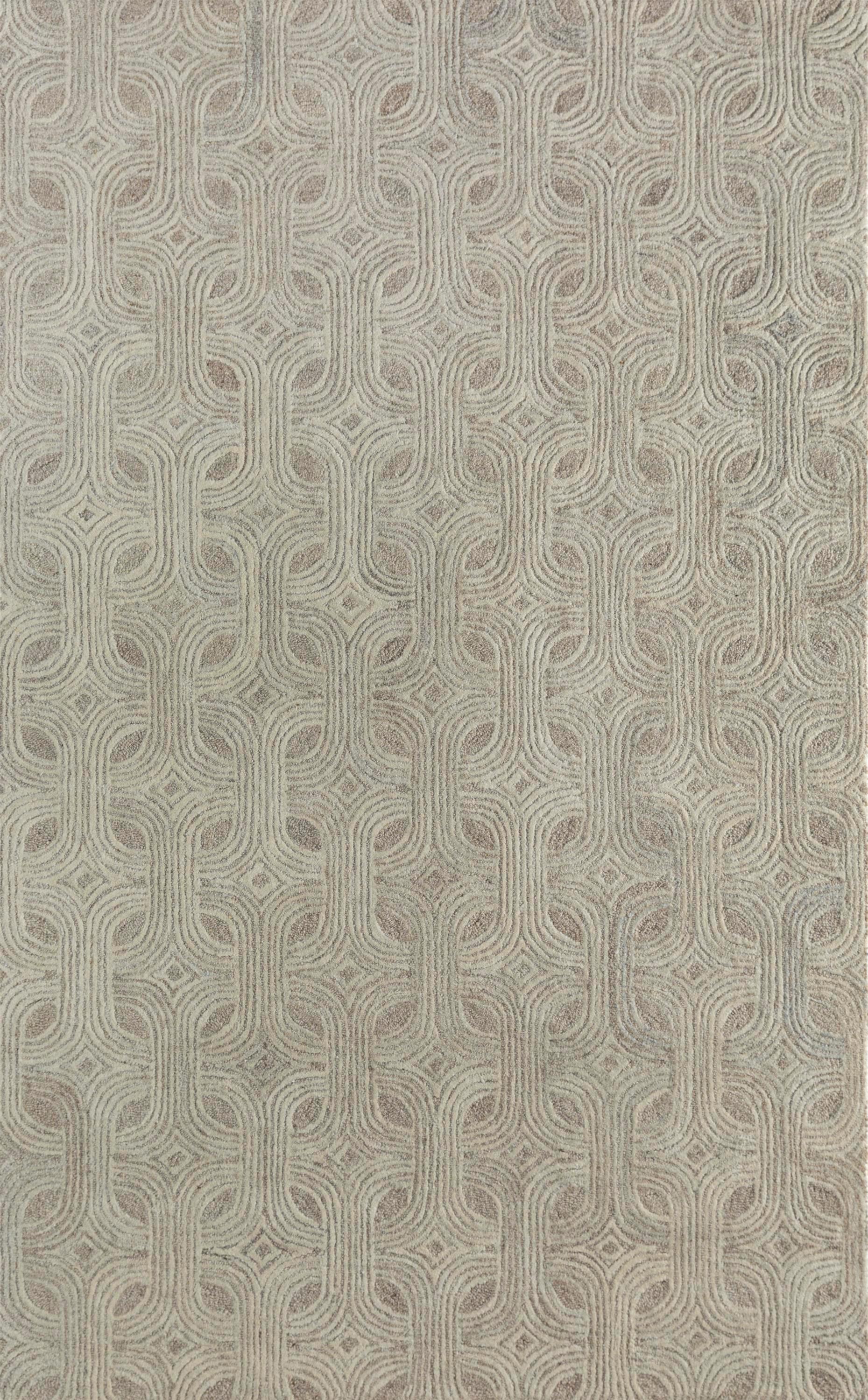 Mid-Century Modern Whispering Sands Undyed White Natural Camel Hand-Tufted Rug For Sale