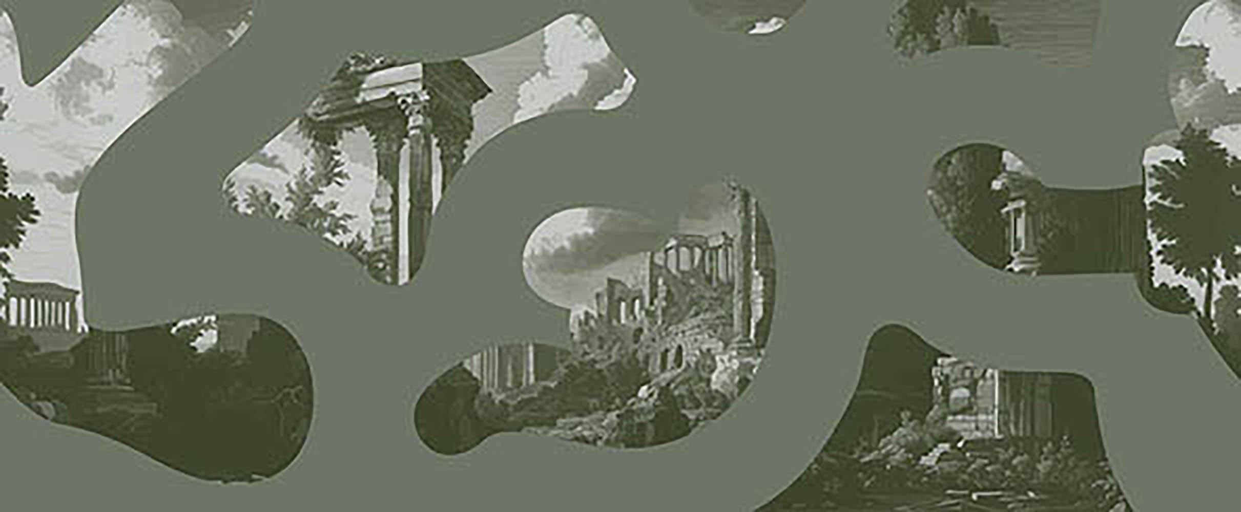 Whispers of the Forgotten, Verde Salvia ed., Tapete von Magnus Gjoen im Angebot 1