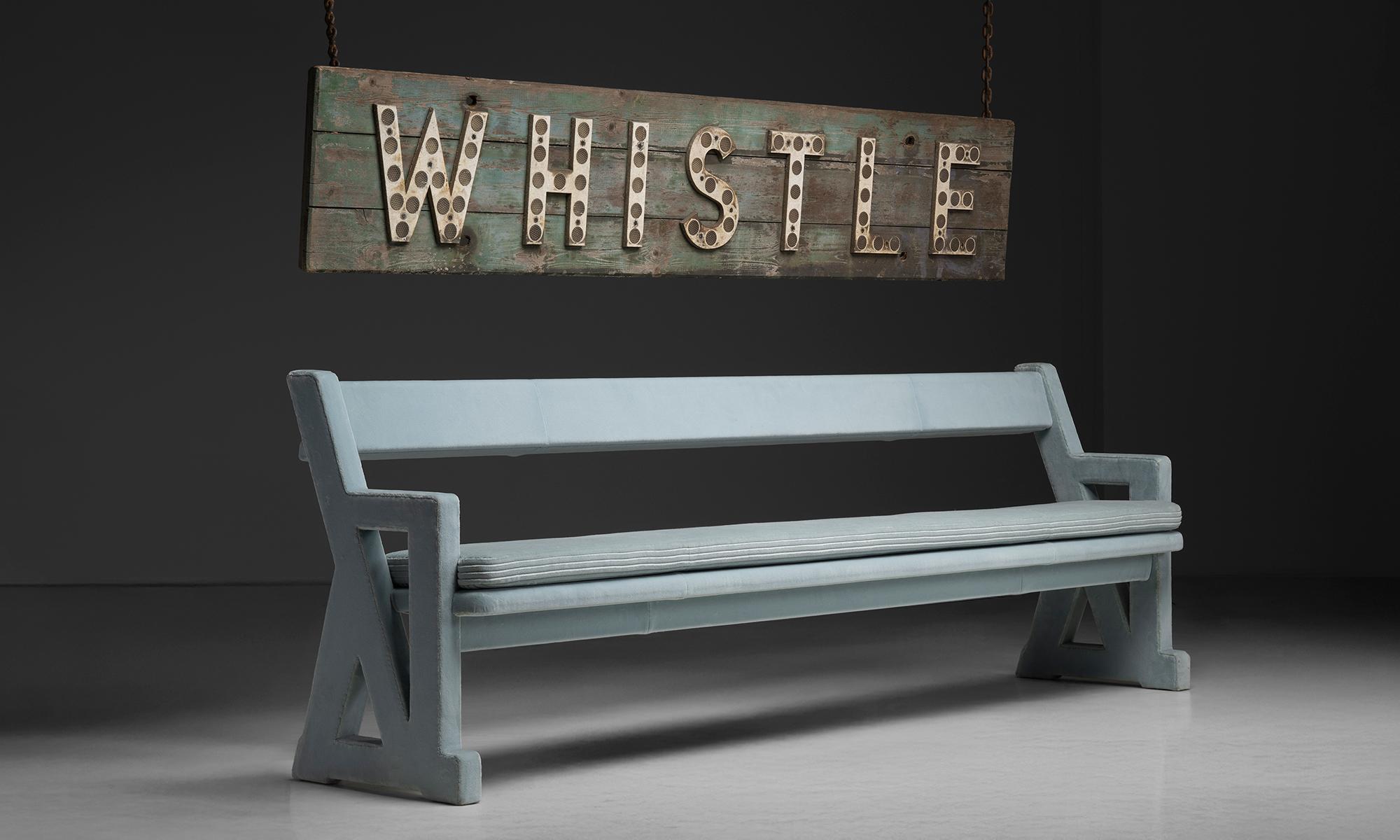 “Whistle” Railway Sign, England 1870 For Sale 1