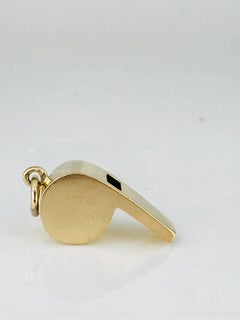 Whistle, 14 Karat circa 1950, Working Whistle