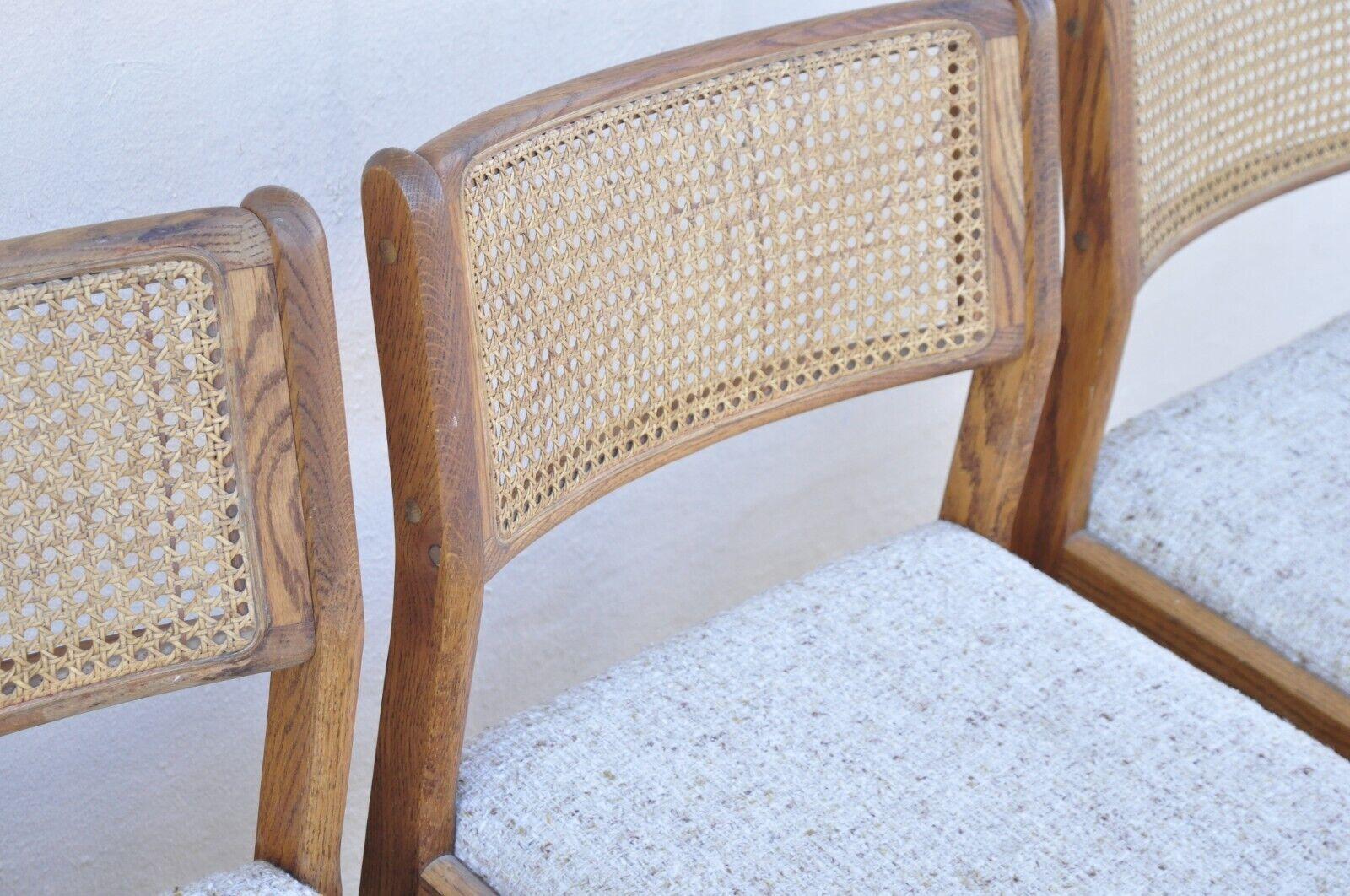 Whitaker Furniture Moderne Esszimmerstühle aus Eichenholz mit Rohrrückenlehne - 6er-Set (Geflecht) im Angebot