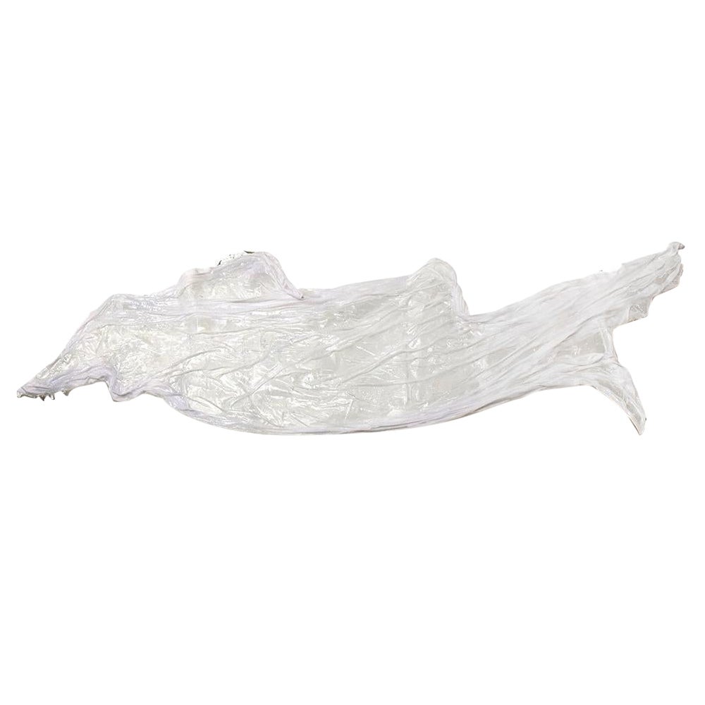 White 1 Contemporary Abstract Made with Mixed Media Sculpture by Kim Mesches For Sale