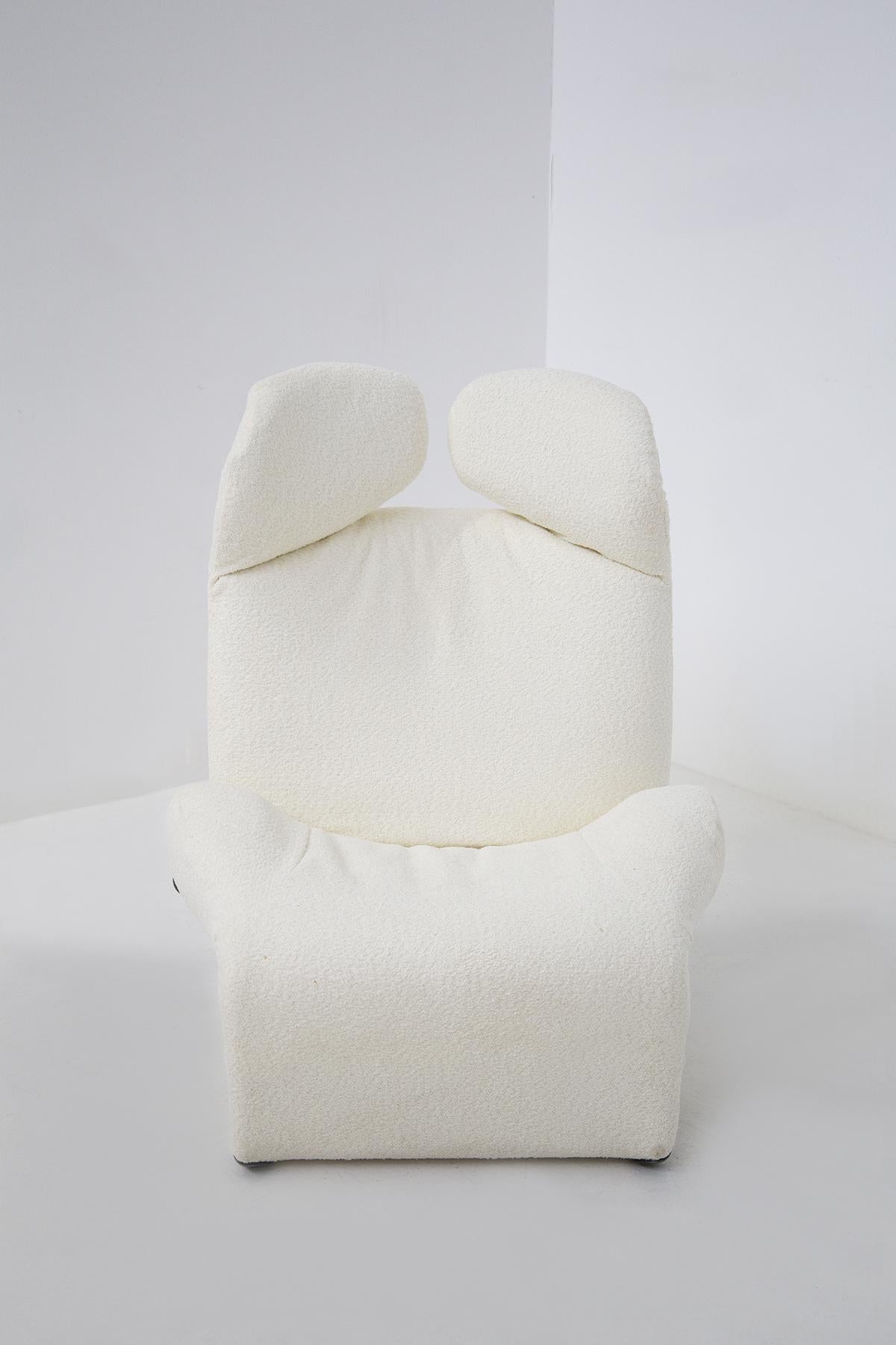 Late 20th Century White 111 Wink Chaise Longue by Toshiyuki Kita for Cassina For Sale