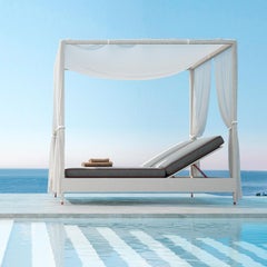 White 2-Seat Daybed with Canopy