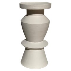 White 2 Union Stool by Lea Ginac
