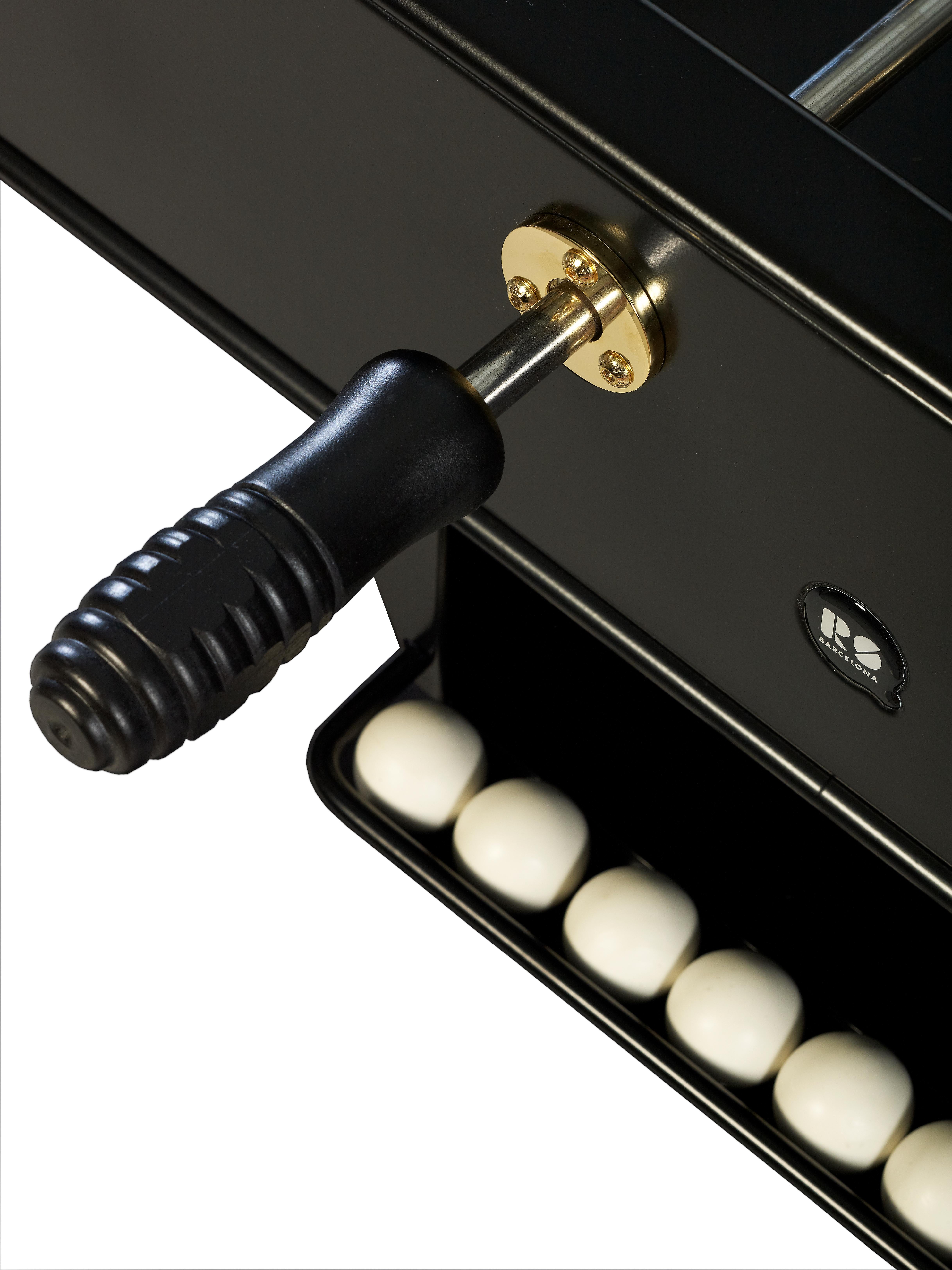 WHITE & 24k GOLD FOOSBALL TABLE RS2 GOLD by RS Barcelona In New Condition For Sale In Rhinebeck, NY