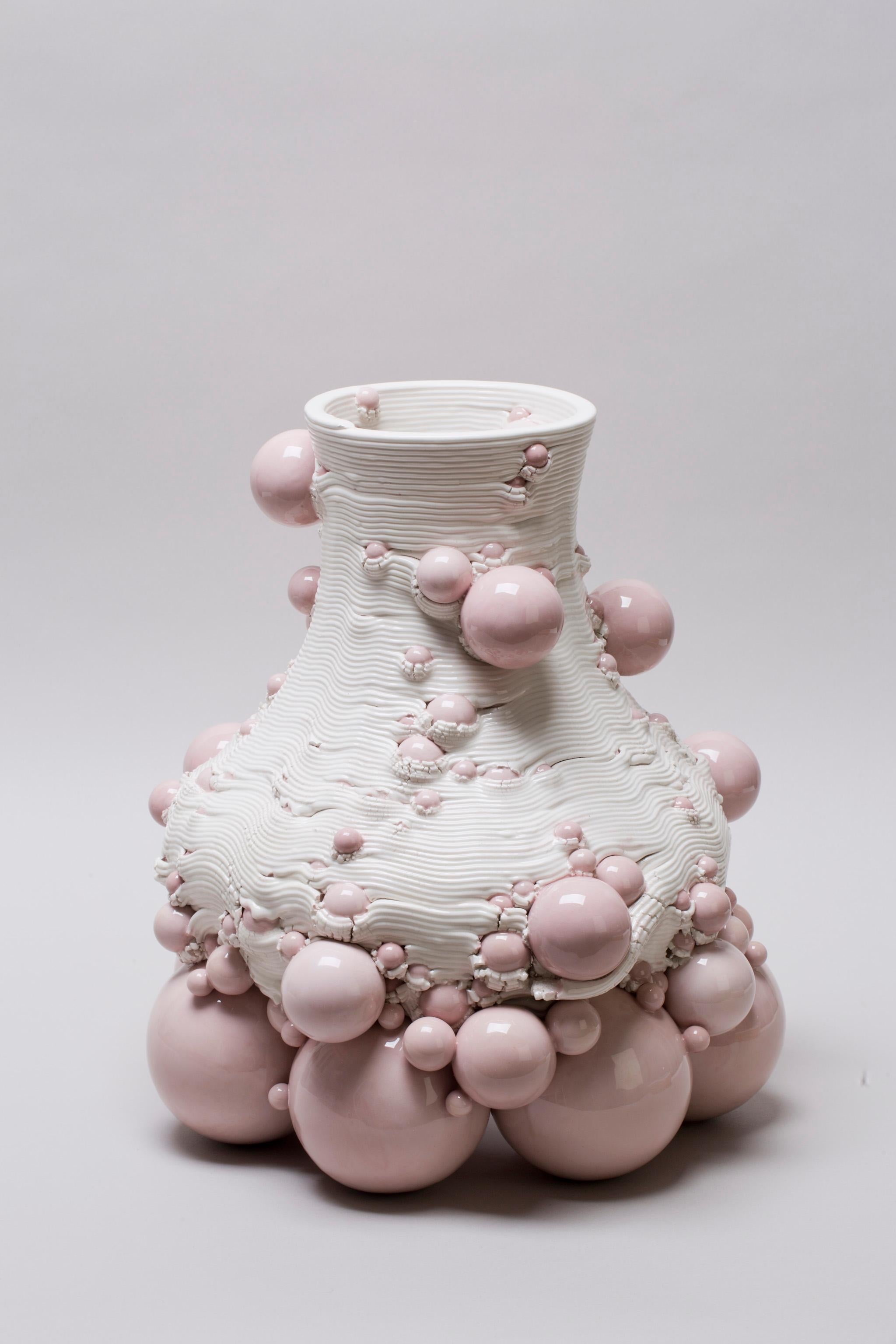 Jarrón Escultórico de Cerámica Blanca Contemporáneo Italiano, Siglo XXI contemporáneo en venta 4