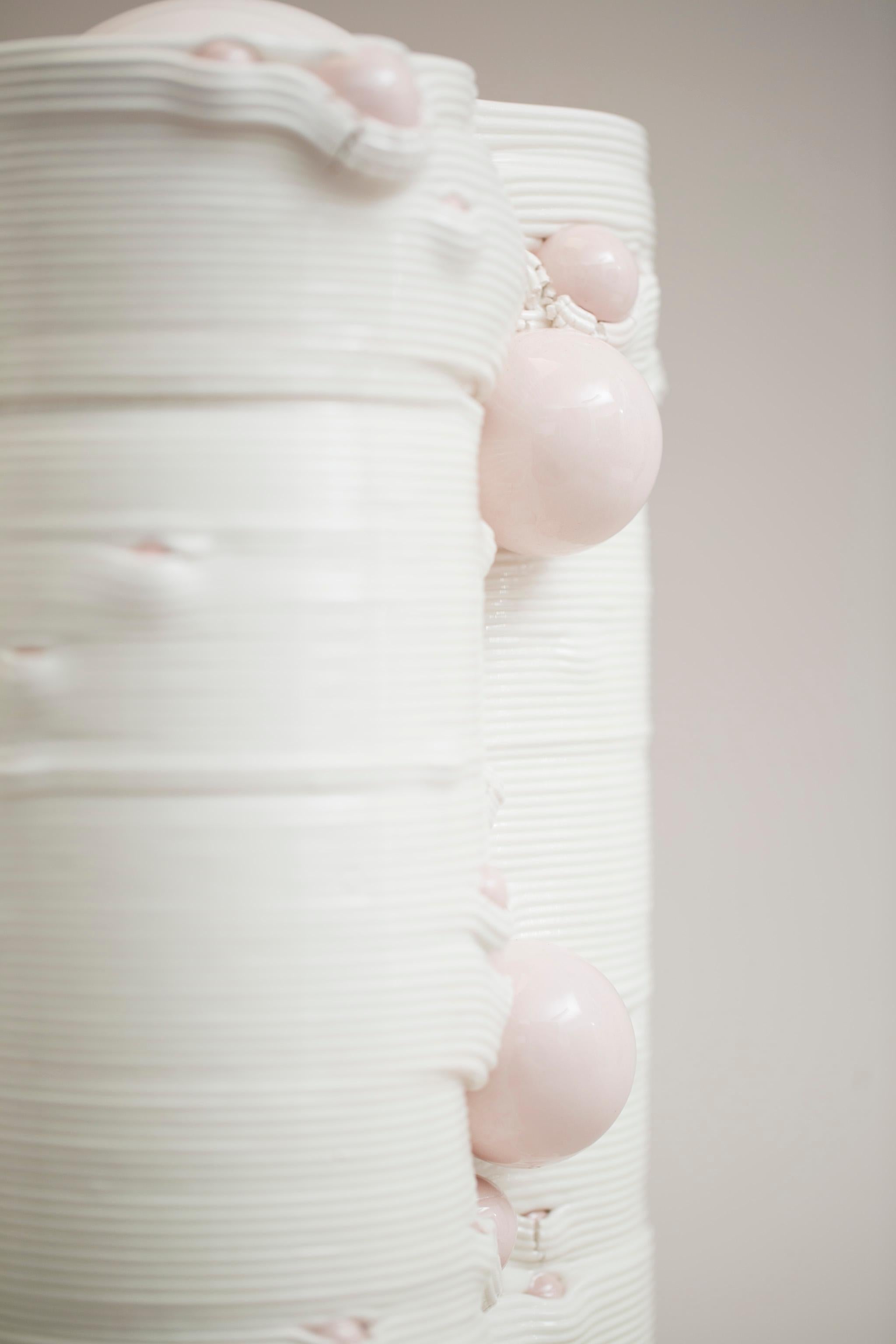 Vase sculptural en céramique blanche imprimée en 3D Italie Contemporary, 21st Century en vente 10