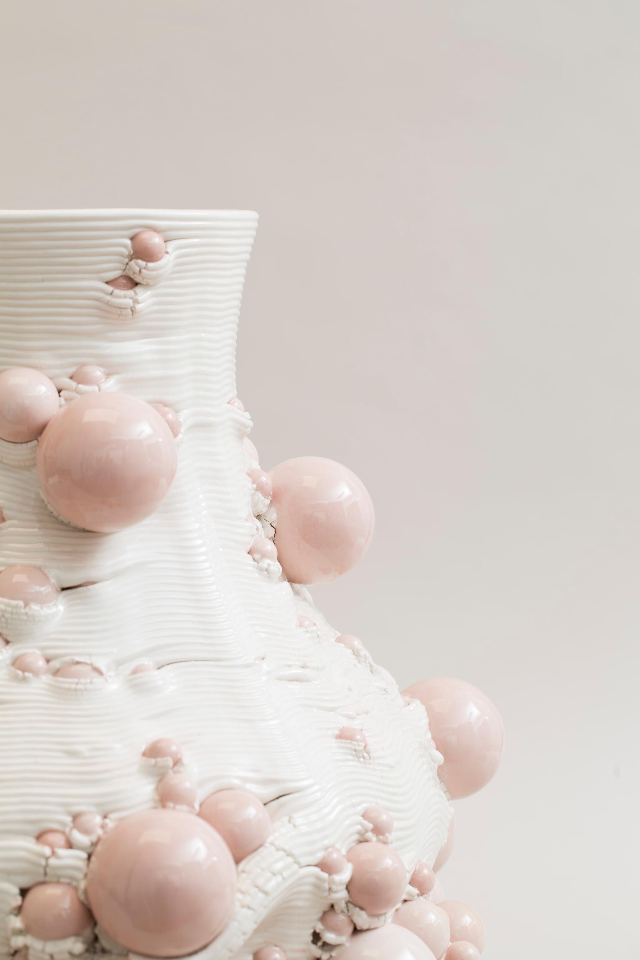 Jarrón Escultórico de Cerámica Blanca Contemporáneo Italiano, Siglo XXI contemporáneo en venta 11