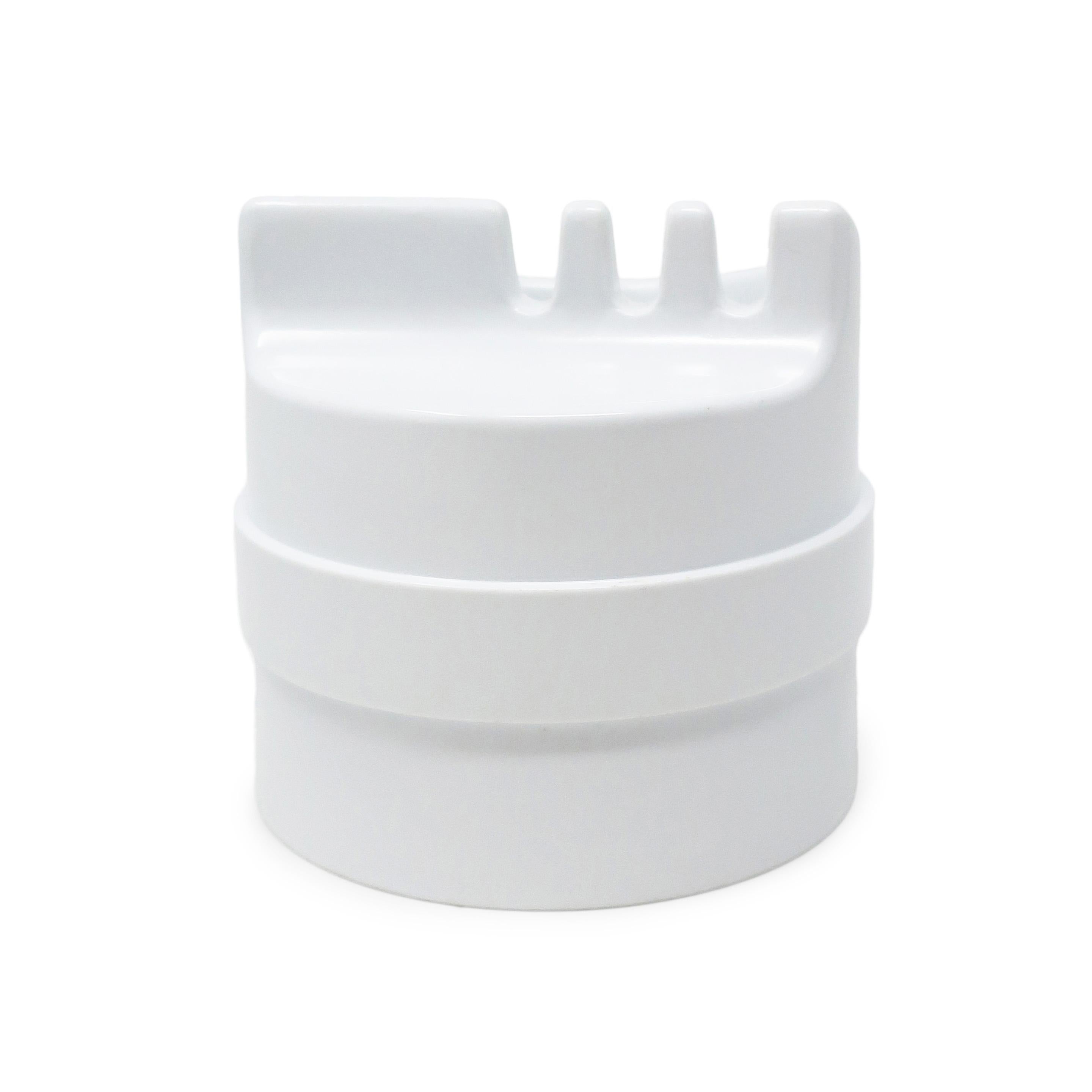Mid-Century Modern White 4630 Roto Ashtray by Joe Colombo for Kartell For Sale