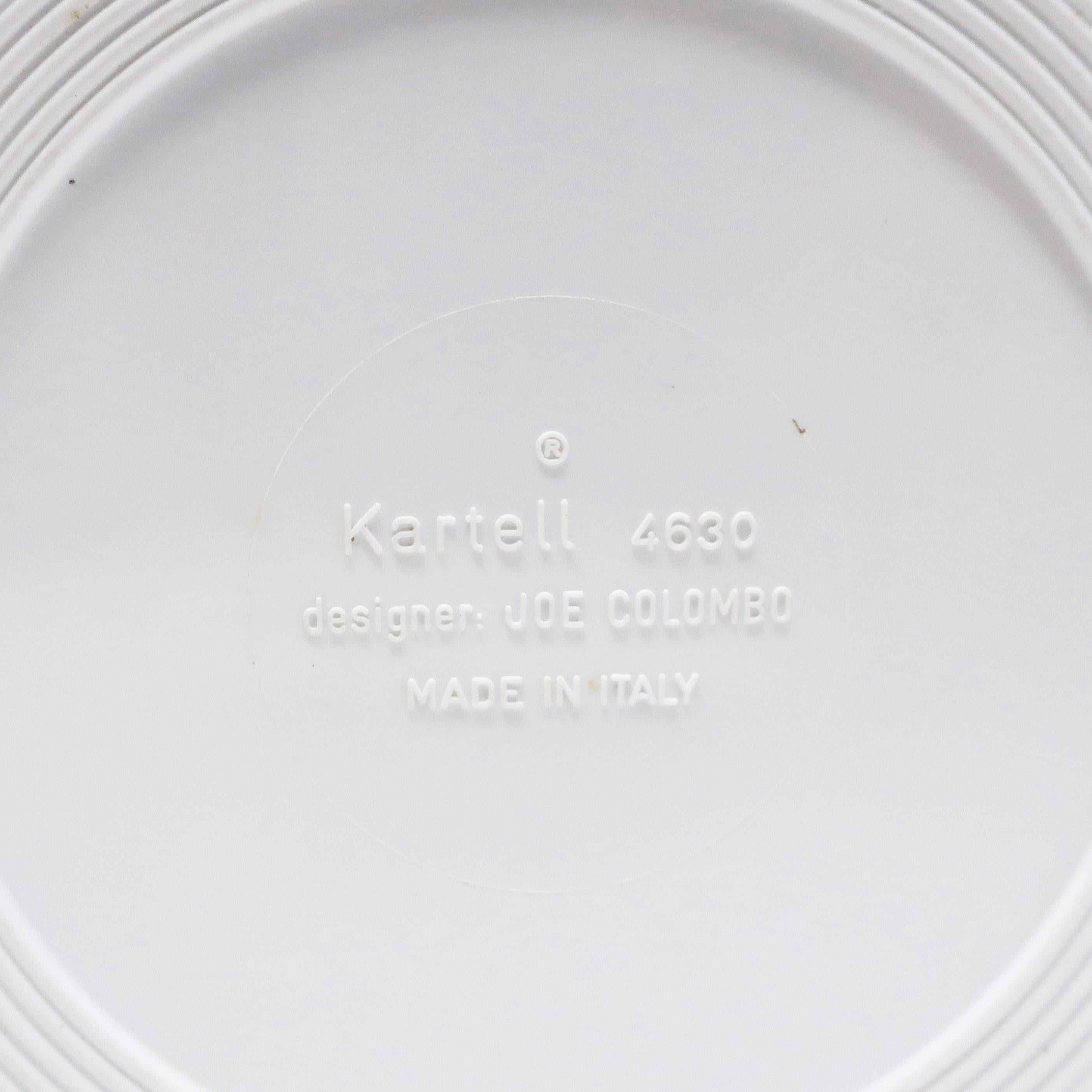 White 4630 Roto Ashtray by Joe Colombo for Kartell For Sale 3