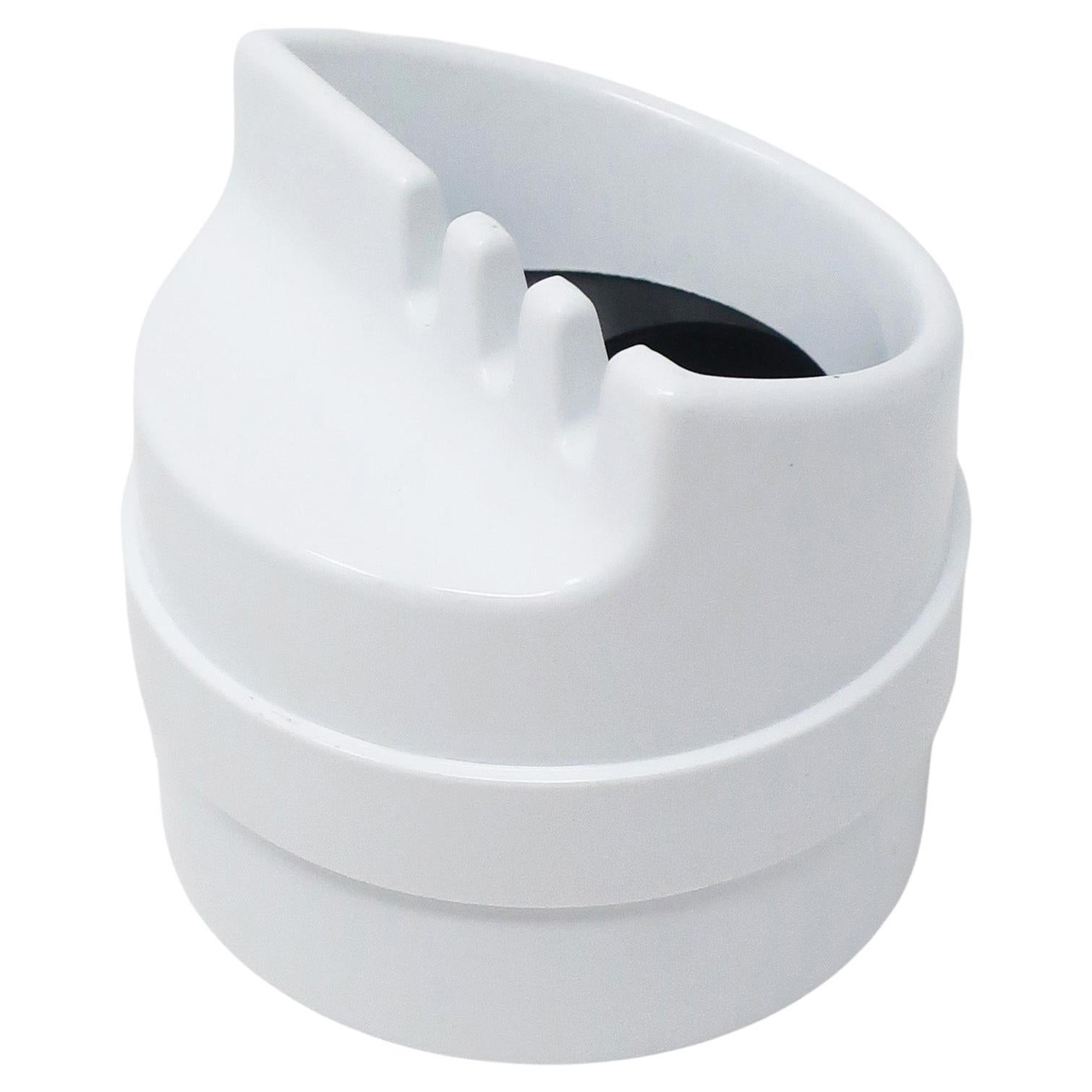 White 4630 Roto Ashtray by Joe Colombo for Kartell