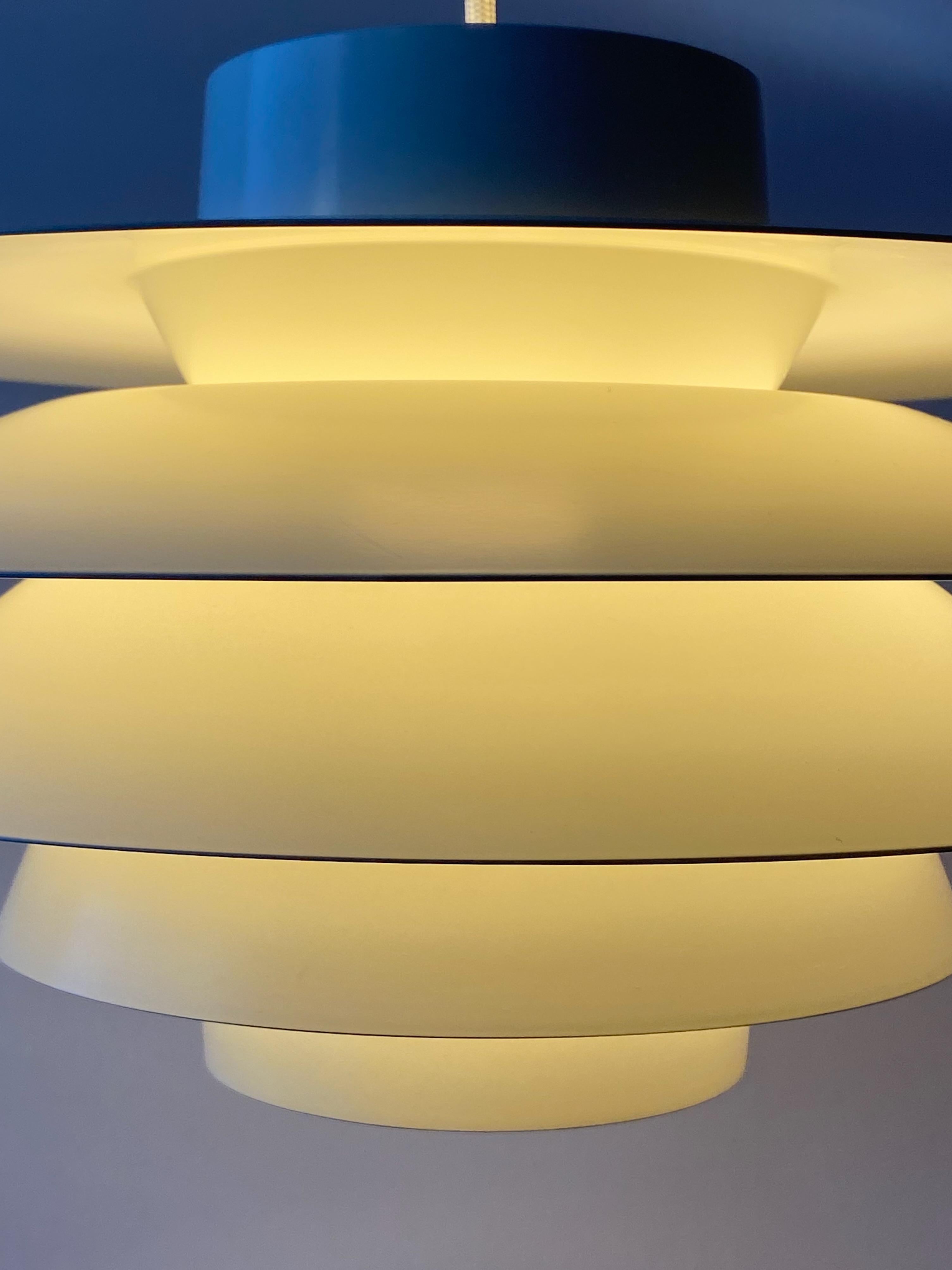 White 5 Shades Sven Middelboe Verona Pendant by Nordisk Solar, Denmark 3