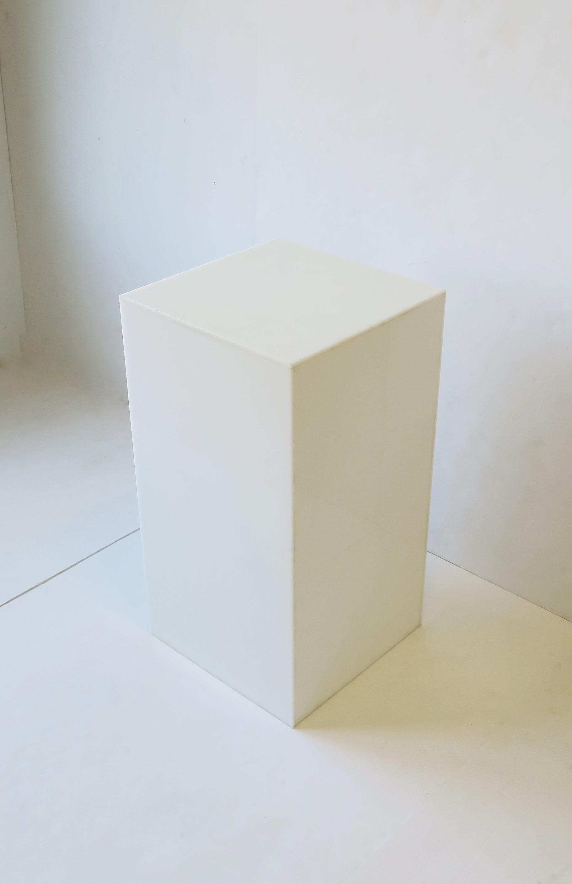 white column stand