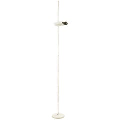 White Adjustable Floor Lamp Model 626 by Joe Colombo for O-Luce, 1970s
