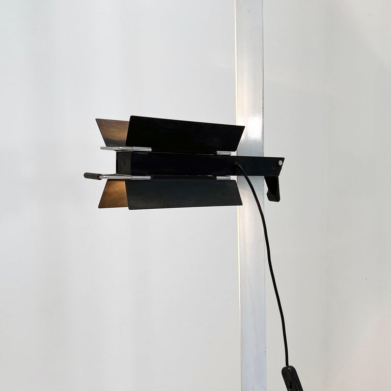 White Adjustable FloortoCeiling Light from Lumenform, 1980s For Sale