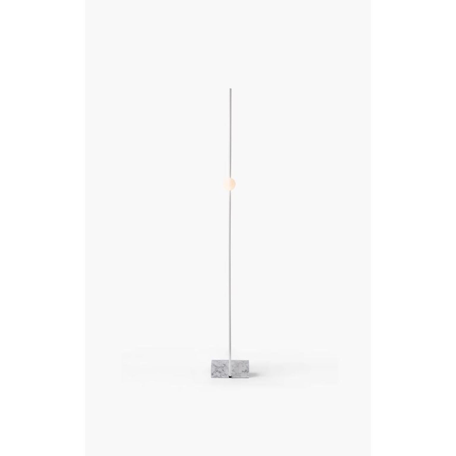Post-Modern White Adobe Floor Lamp by Wentz For Sale