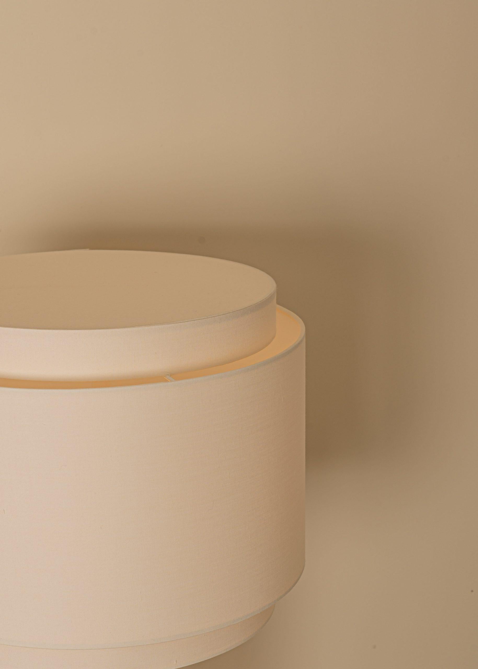 Other White Alabaster And Oak Base Pura Kelo Double Table Lamp by Simone & Marcel For Sale