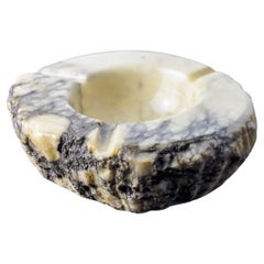 White alabaster ashtray by Romano Bianchi, Italy, 1970