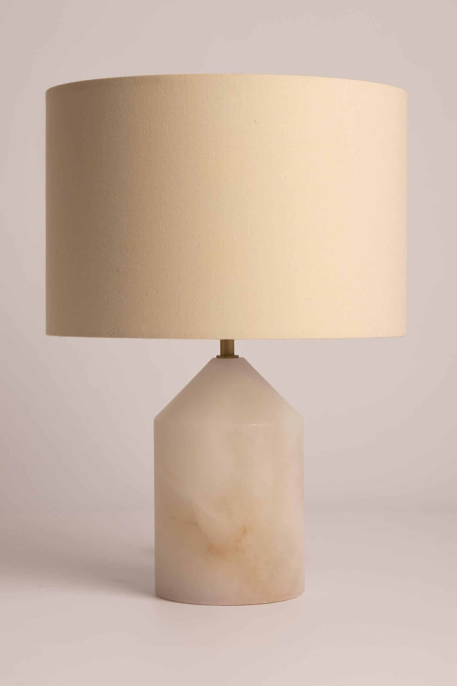 White Alabaster Josef Table Lamp by Simone & Marcel
Dimensions: Ø 30 x H 41.5 cm.
Materials: Brass, cotton and white alabaster.

Also available in different marble, wood and alabaster options and finishes. Custom options available on request. Please