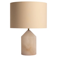White Alabaster Josef Table Lamp by Simone & Marcel