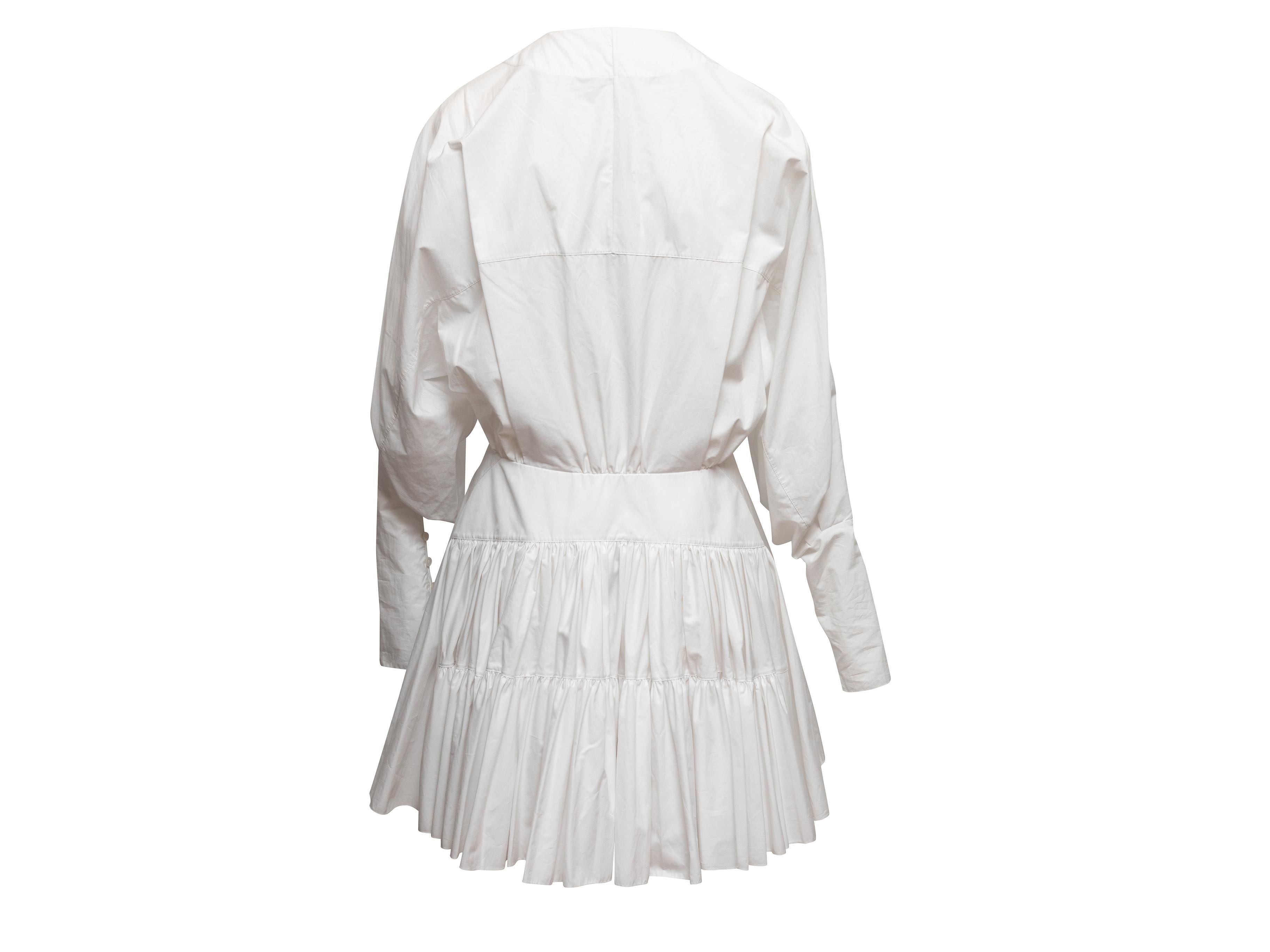 Mini robe à manches longues Whiting Alaia Taille FR 40 Excellent état - En vente à New York, NY