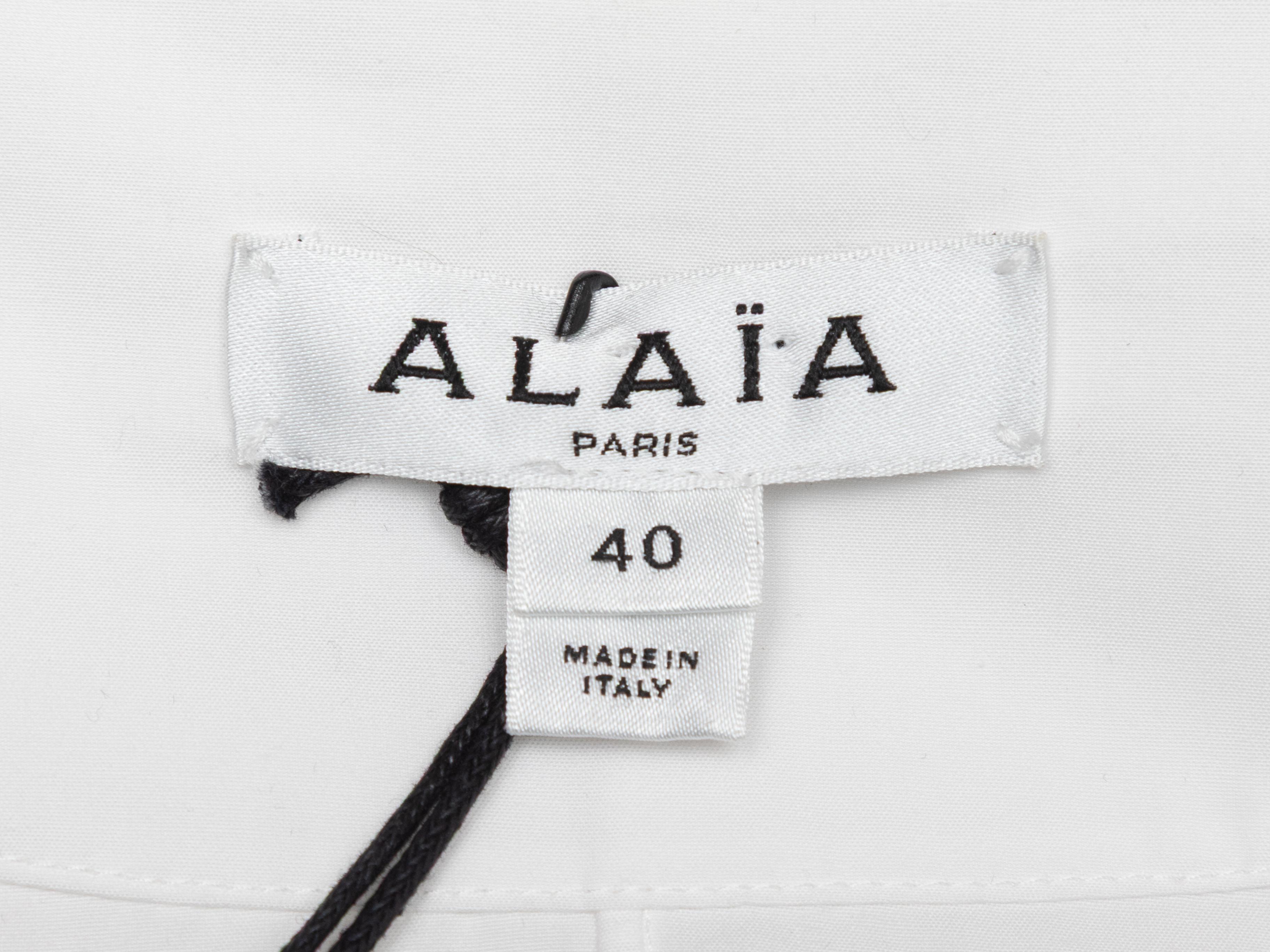 Mini robe à manches longues Whiting Alaia Taille FR 40 Pour femmes en vente