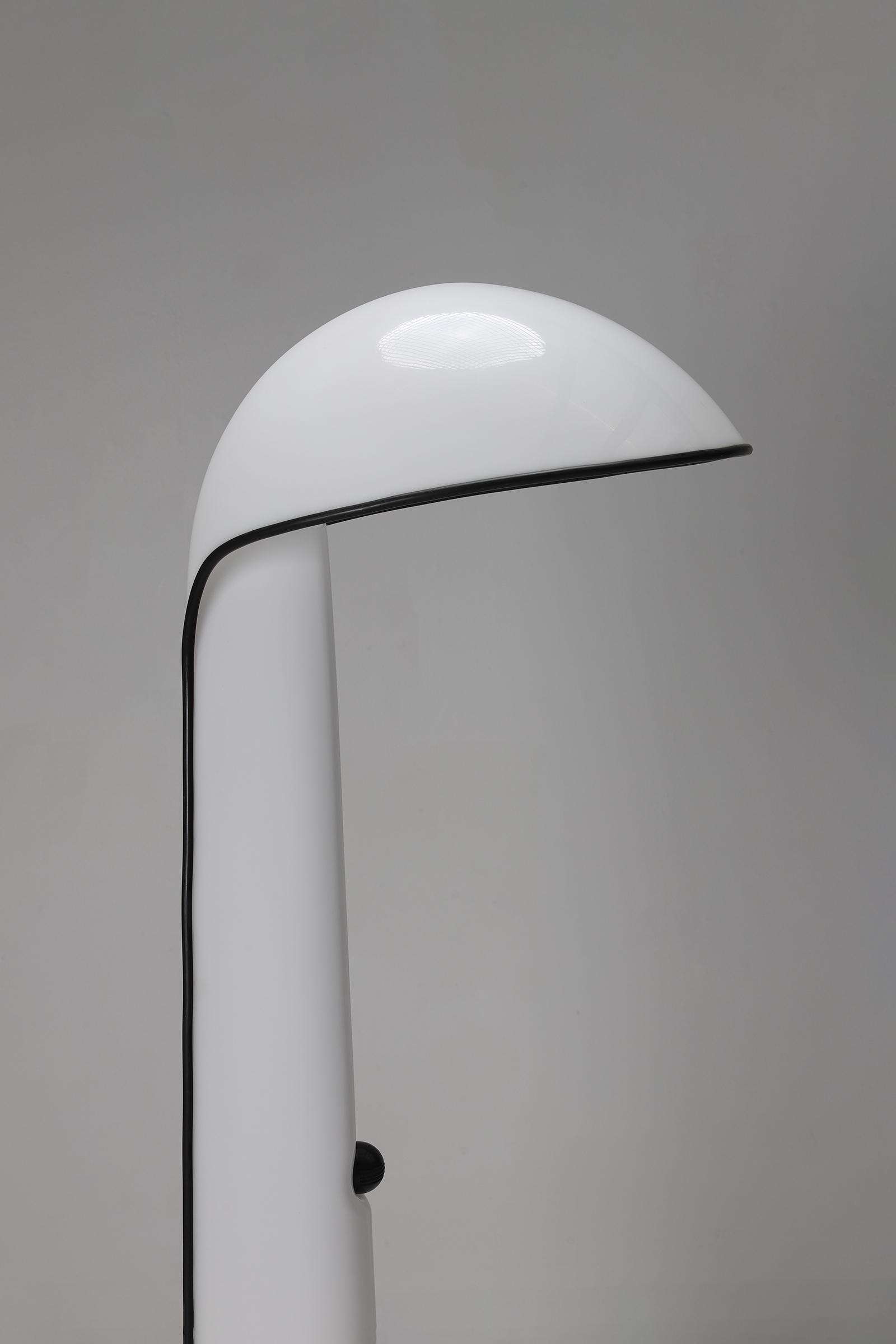 white Alba floor lamp by Sergio Brazzoli & Ermanno Lampa for Harvey Guzzini  8