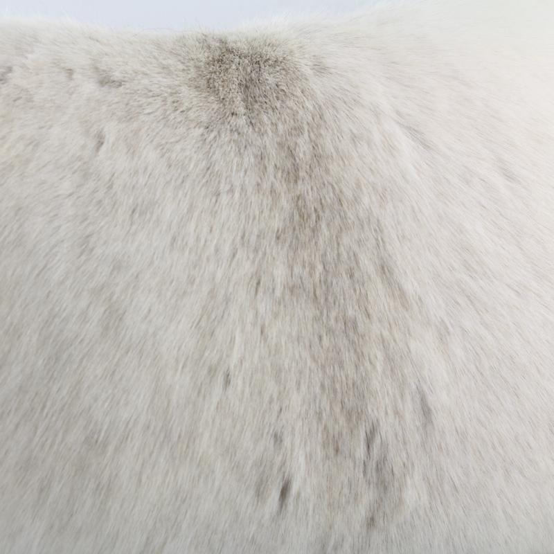 Create an atmosphere of casual elegance layering a sofa or chair with these genuine Albino Reindeer Fur Pillows. Their exquisitely beautiful
white fur coats makes these reindeer pillows rare and unique as no two reindeers skins are ever alike in