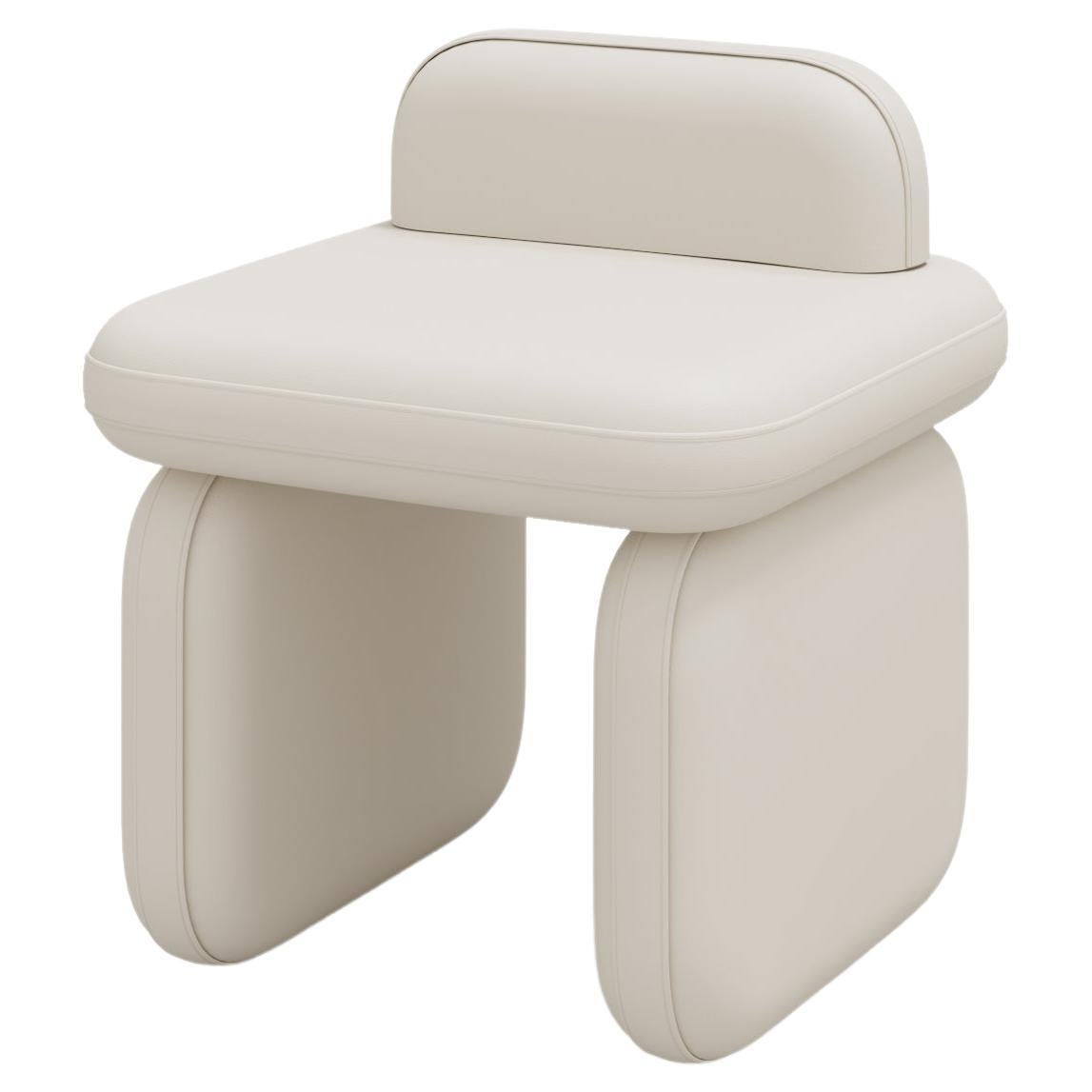 White Alien Chair in Faux Leather, Customisable For Sale