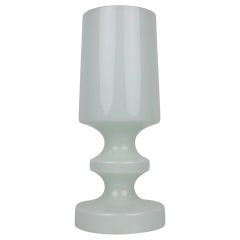 White Allglass Table Lamp Designed by Stefan Tabery, 1930s