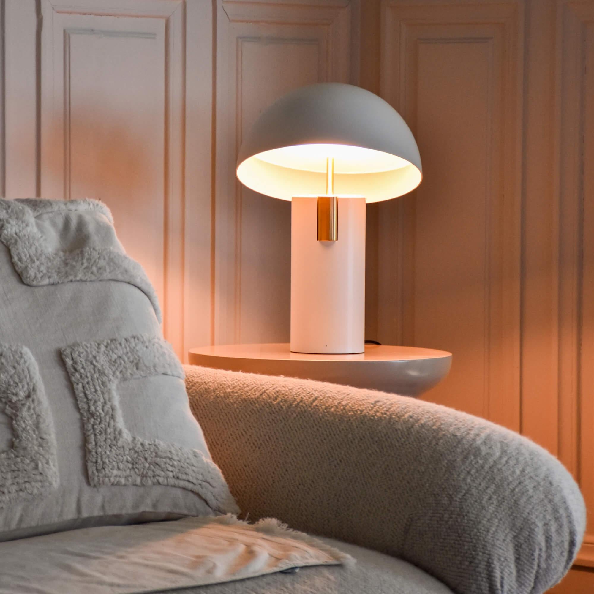 Post-Modern White Alto Lamp by JAUNE STUDIO For Sale