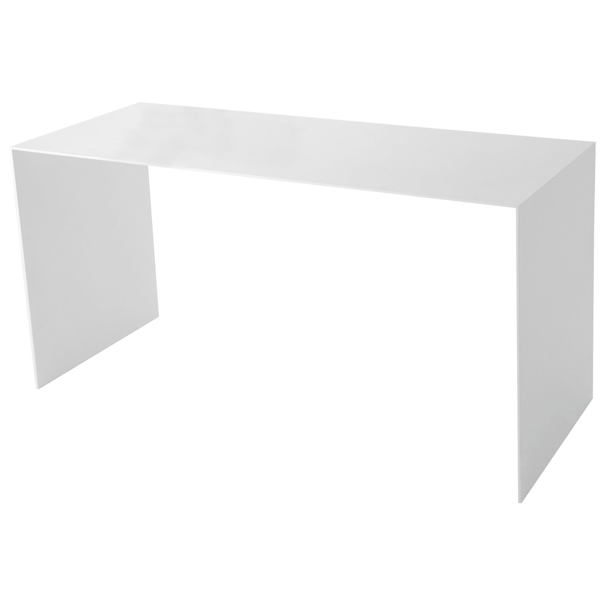 White Aluminum Desk by Lenka Ilic For Sale