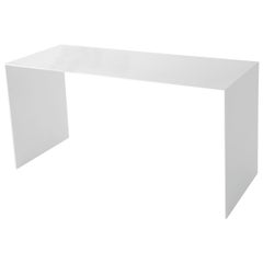 White Aluminum Desk by Lenka Ilic