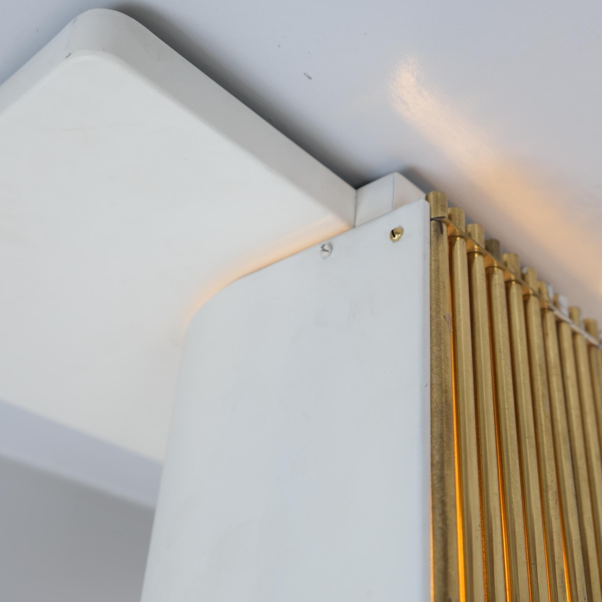White Alvar Aalto Commissioned Ceiling Lamp for Enso-Gutzeit Oy, Idman 1960s In Good Condition For Sale In Helsinki, FI