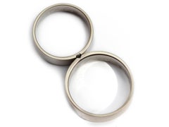 White and Black Diamond Wedding Ring Set, Gold Couple Rings, Mens Wedding