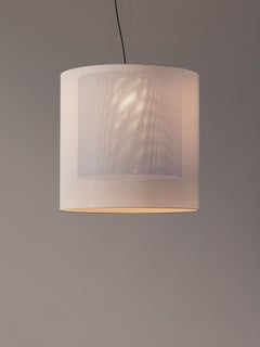 White and Black Moaré XL Pendant Lamp by Antoni Arola