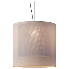 White and Black Moaré XL Pendant Lamp by Antoni Arola